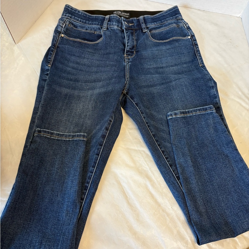 Frank Lyman Jeans Women's Dark Blue Straight Leg Jeans